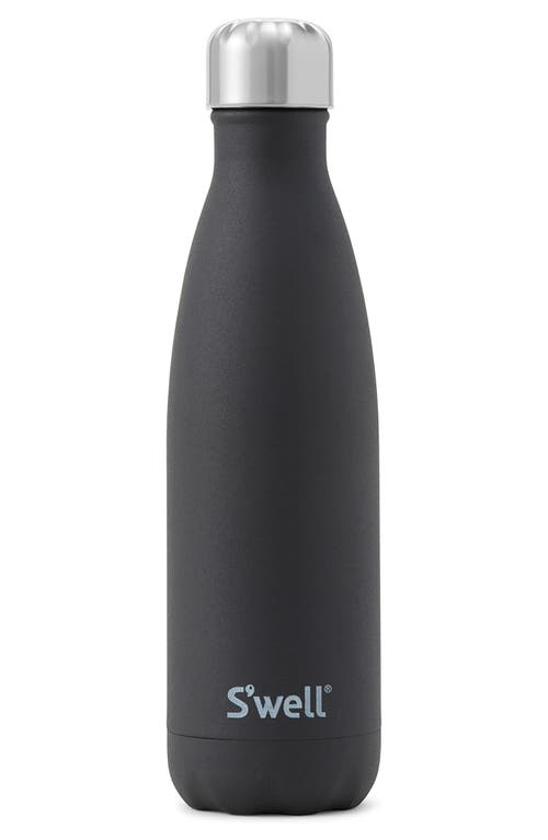 S'Well 17-Ounce Insulated Stainless Steel Water Bottle in Black Onyx at Nordstrom