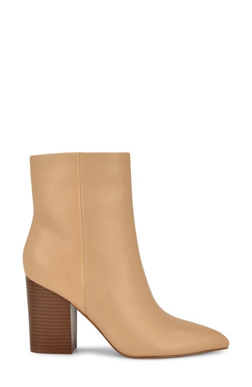 Shop Nine West Plumm Pointed Toe Bootie In Light Natural