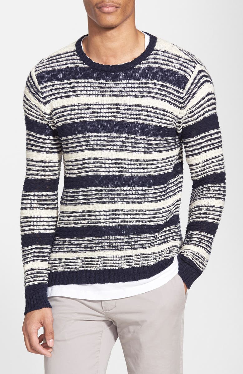 Gant Rugger 'The Slubber' Textured Stripe Crewneck Sweater | Nordstrom