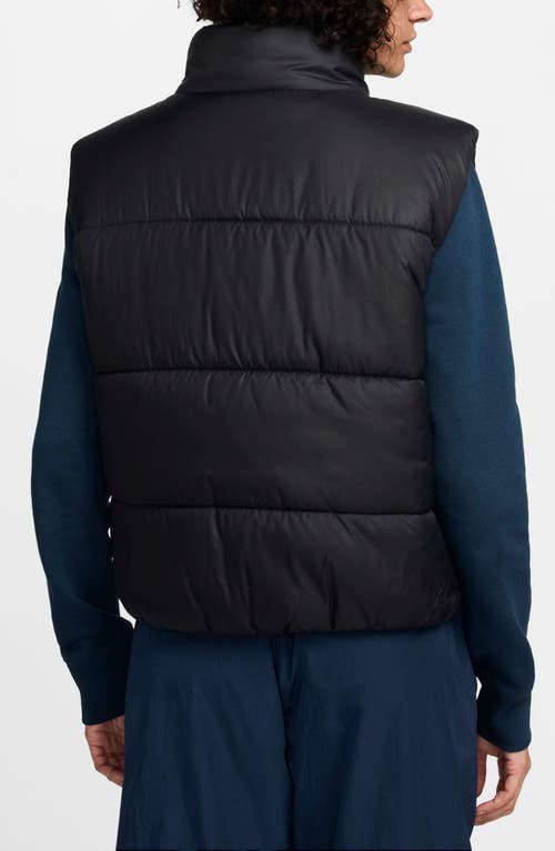 Nike Women's Sportswear Classic Puffer Therma-fit Loose Vest In Black/white