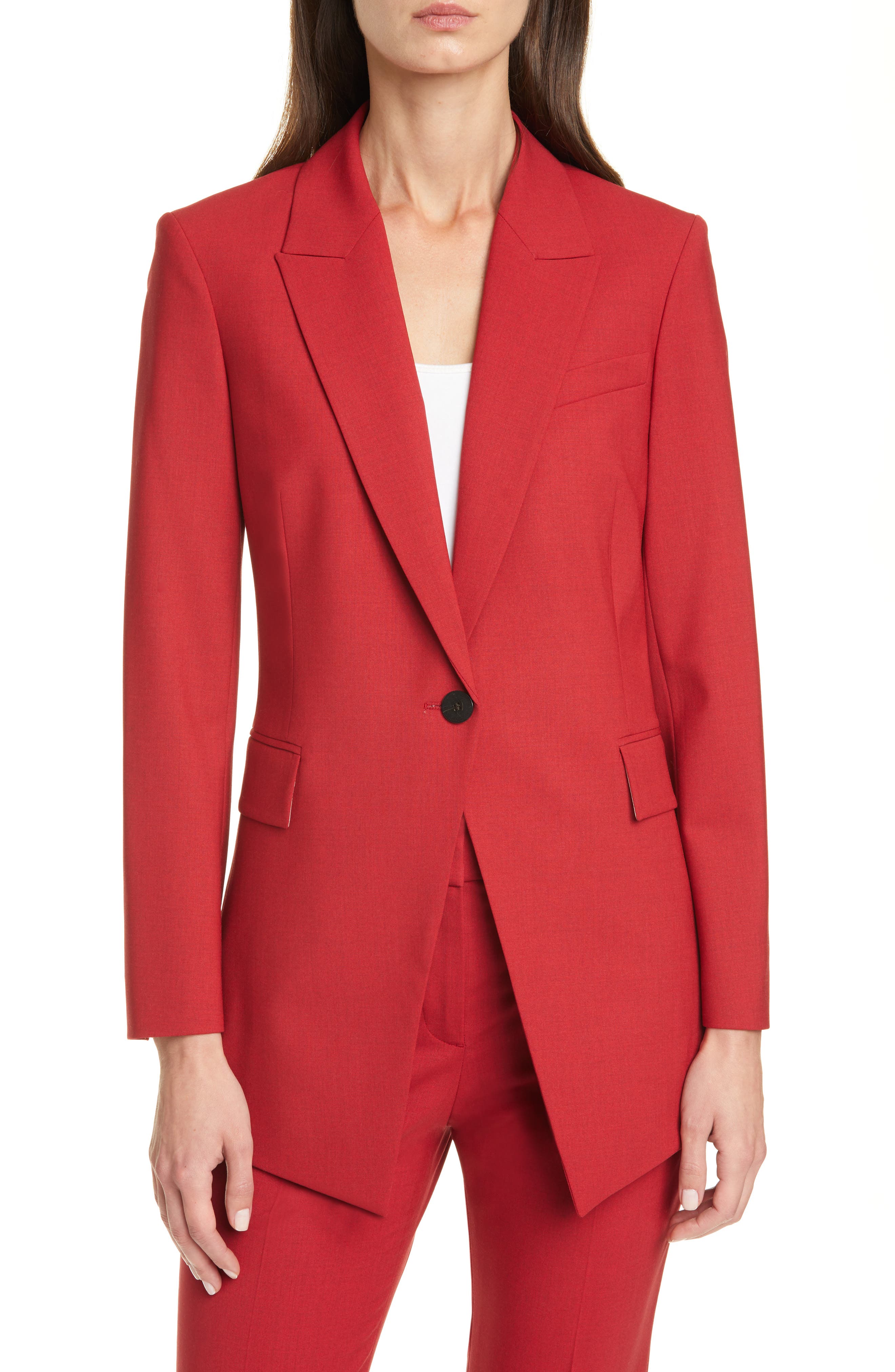 theory red suit