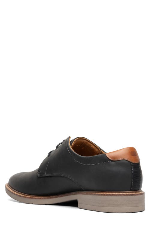 Shop Florsheim Highpoint Plain Toe Derby In Black Ch/taupe