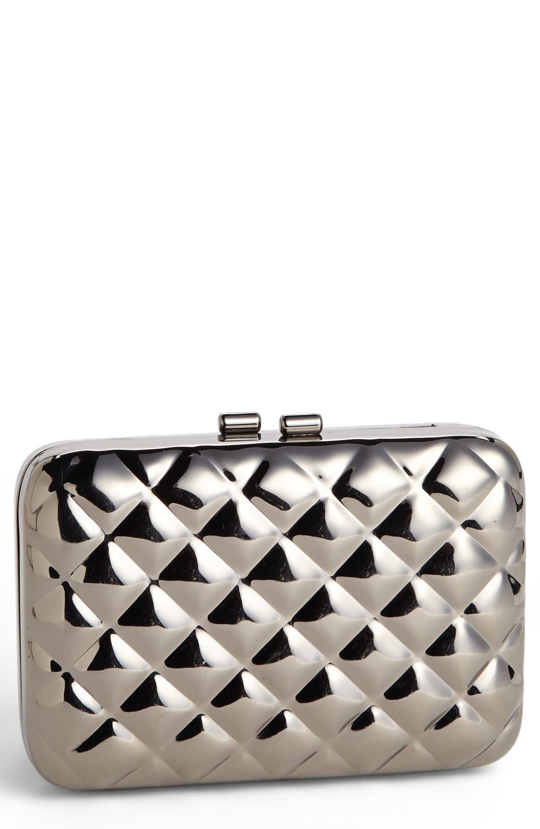 Glint Quilted Metal Clutch Nordstrom