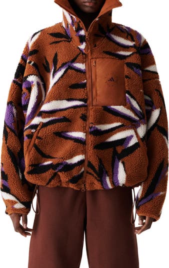 adidas by Stella McCartney Recycled Polyester Jacquard Fleece Hooded Jacket