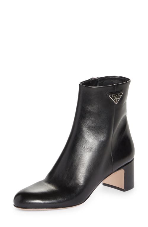 Prada Logo Block Heel Bootie at Nordstrom,