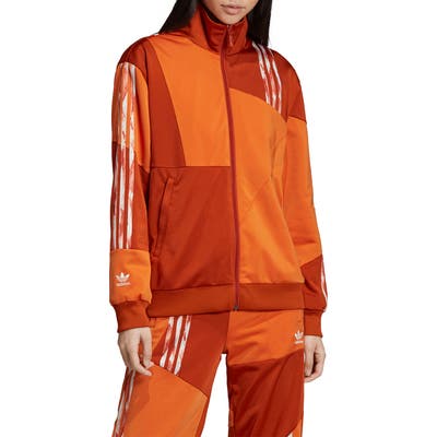 Adidas Originals Danielle Cathari Firebird Recycled Tricot Track Jacket, Orange