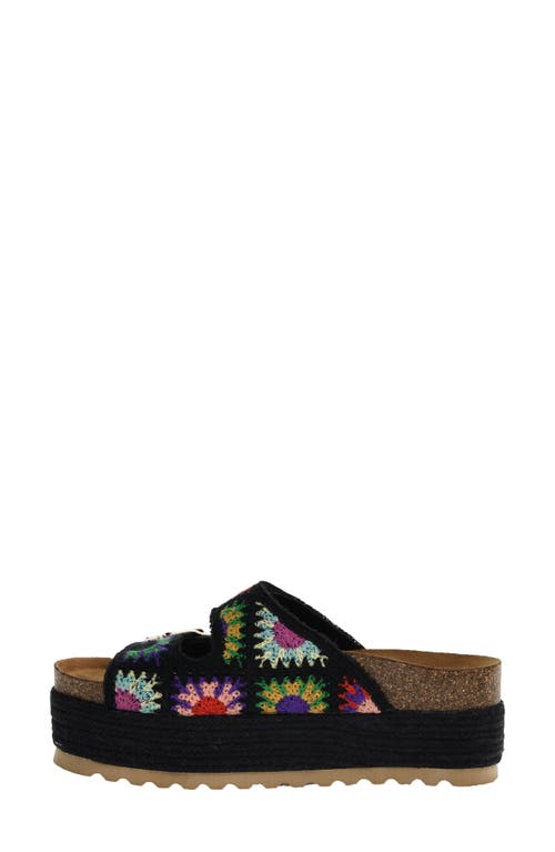 Shop Dirty Laundry Pretends Espadrille Platform Slide Sandal In Black