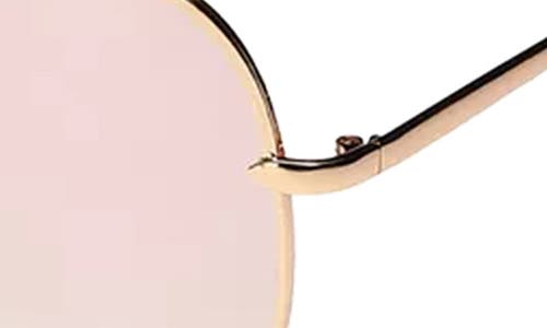 Shop Fifth & Ninth Walker 61mm Polarized Aviator Sunglasses In Gold/opal