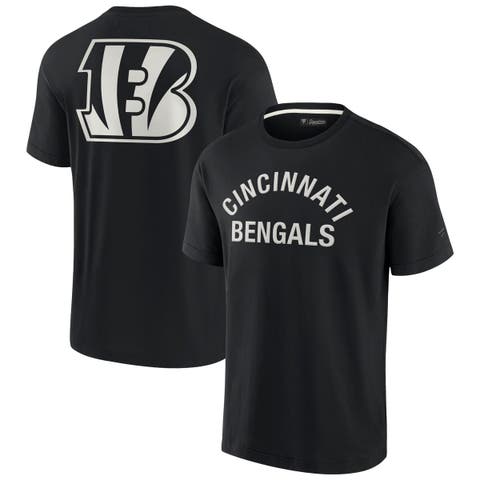 Men's Majestic Threads Joe Burrow Black Cincinnati Bengals Oversized Player  Image T-Shirt