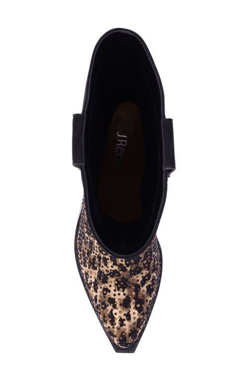 J. Reneé Laylani Pointed Toe Western Boot In Brown/ Black
