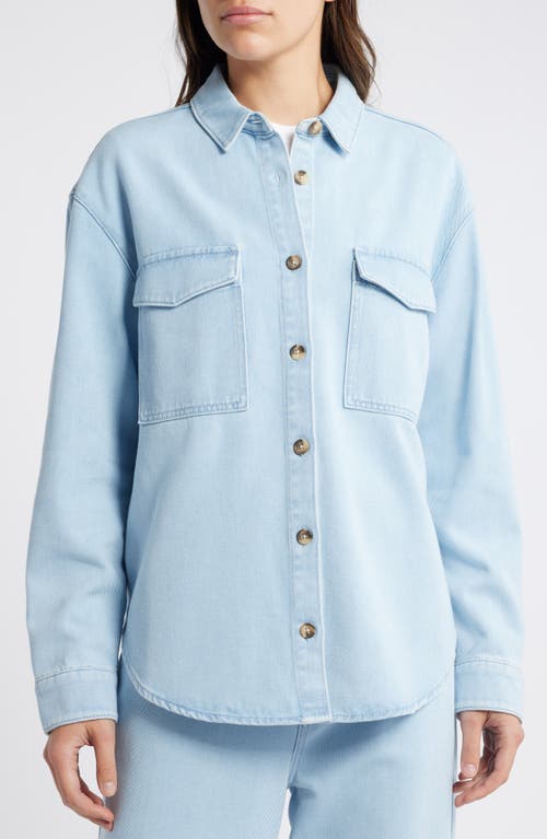 TREASURE & BOND TREASURE & BOND OVERSIZE DENIM BUTTON-UP SHIRT 