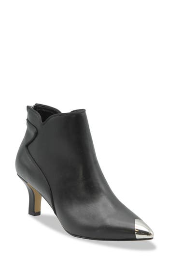 Adrienne Vittadini Panos Ankle Bootie In Black