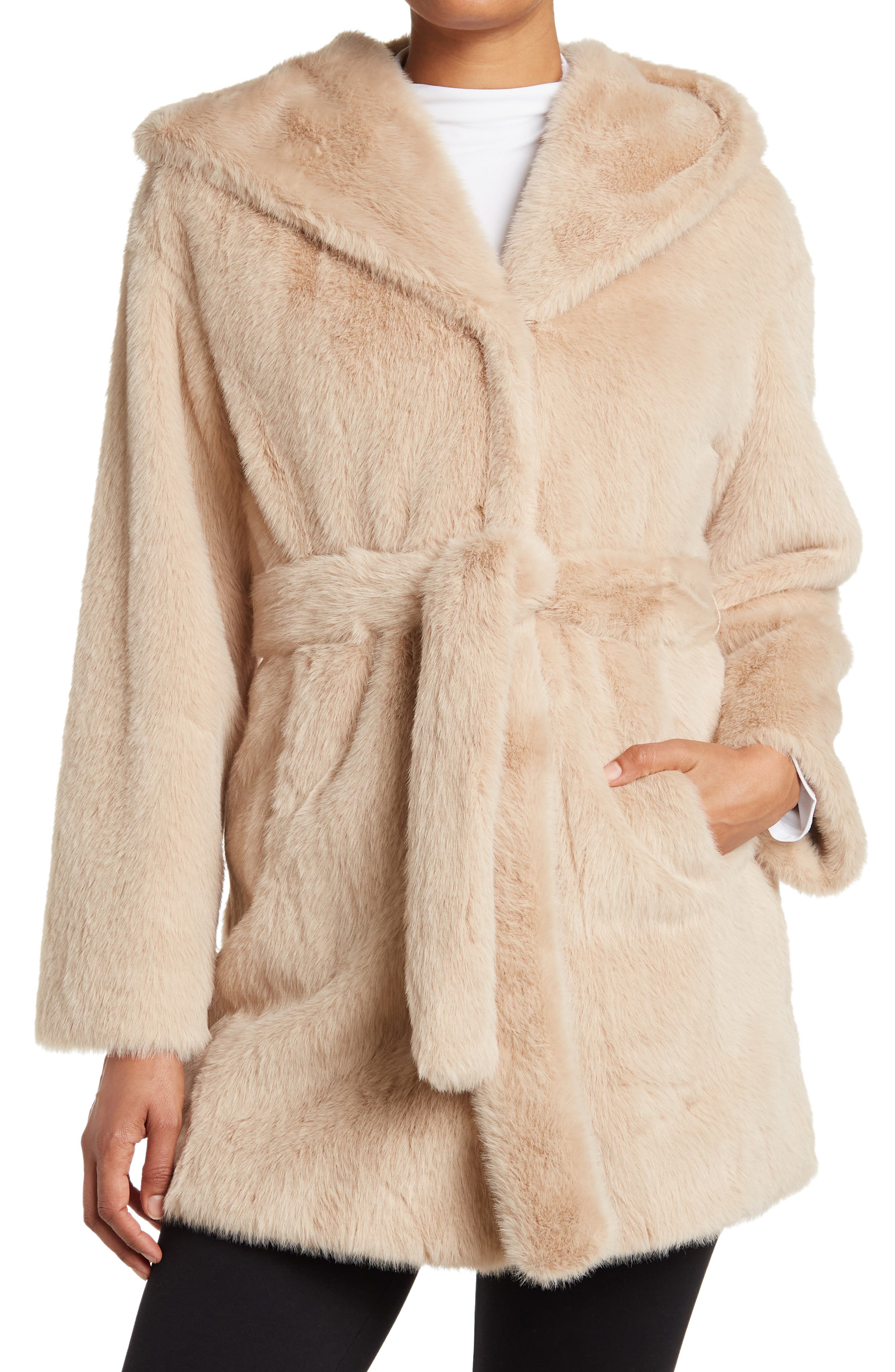 donna karan teddy coat