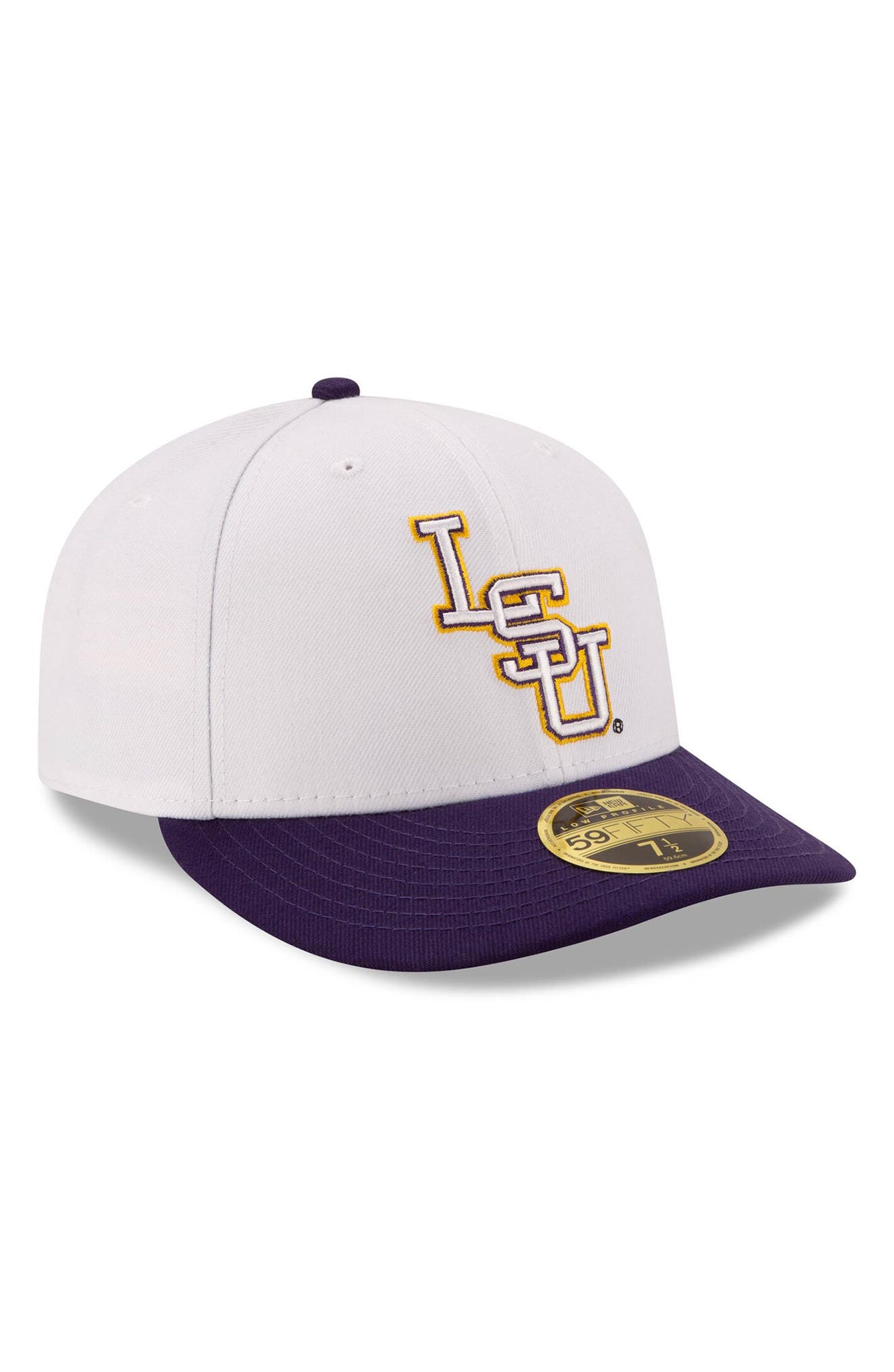 lsu fitted baseball caps