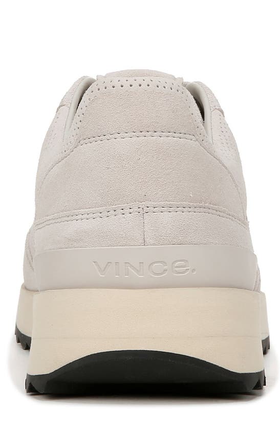 Shop Vince Edric Perforated Sneaker In Horchata