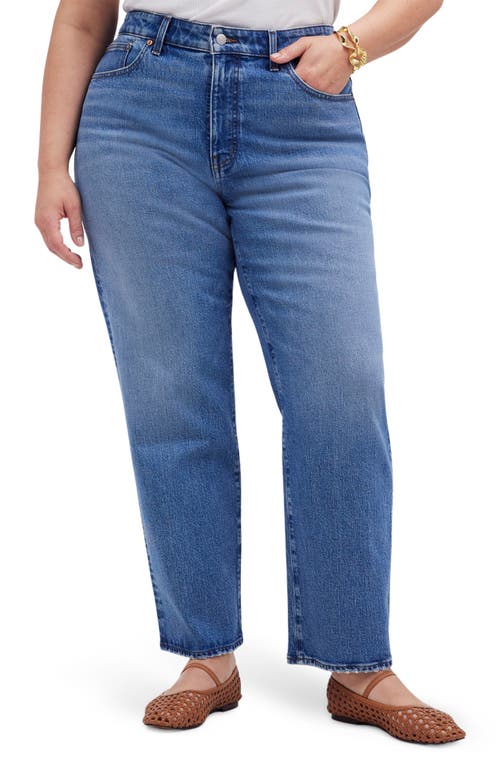 Madewell '90s Straight Leg Crop Jeans Hazeldell Wash at Nordstrom,