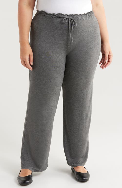 Shop 24seven Comfort Apparel Comfortable Stretch Pants In Smoke