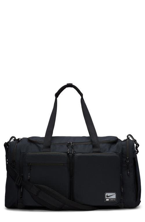 Nike Men's Utility Power 2.0 Duffel Bag (medium, 51l) In Black/black/white