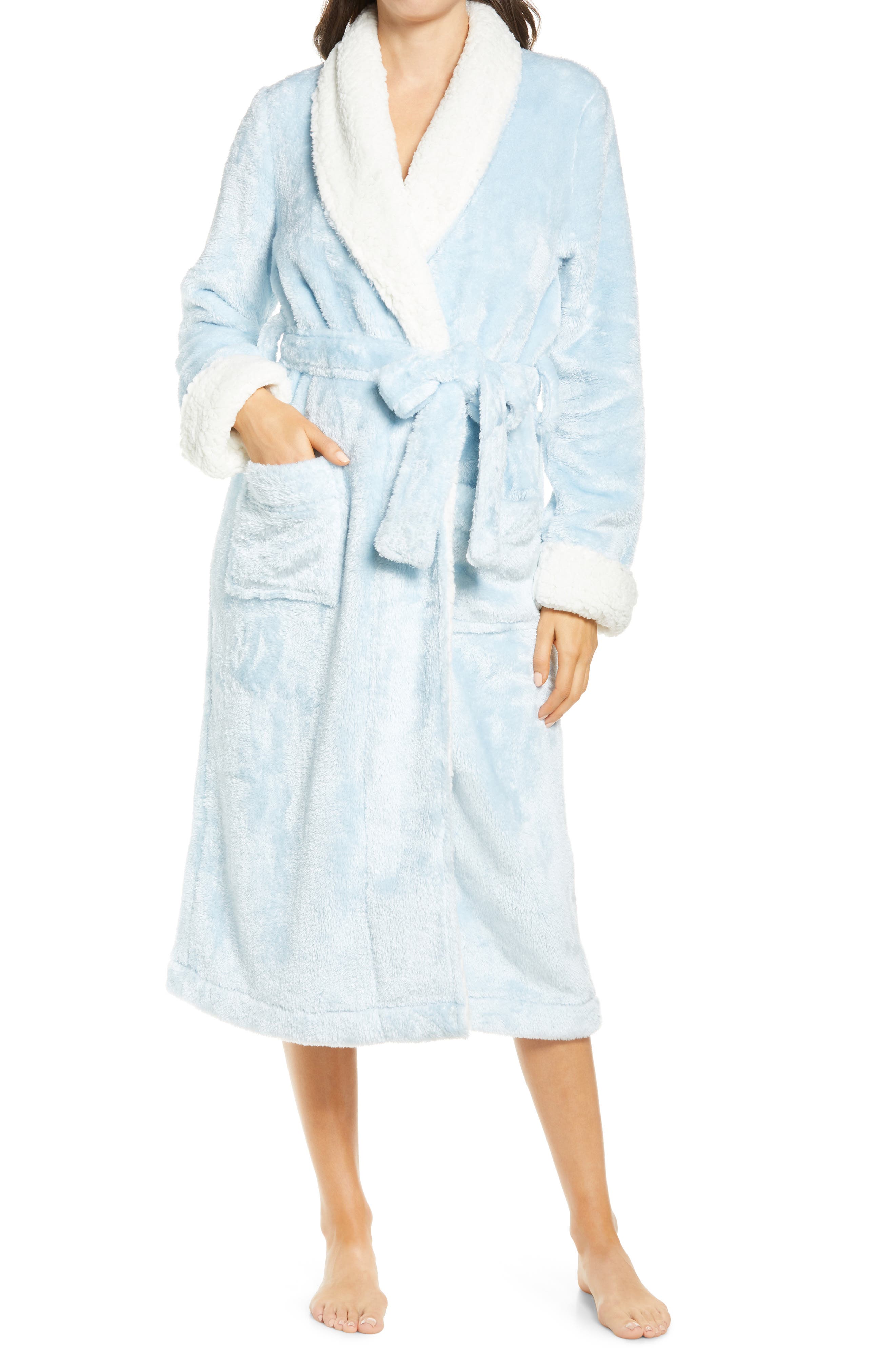 Light blue robe womens Clearance