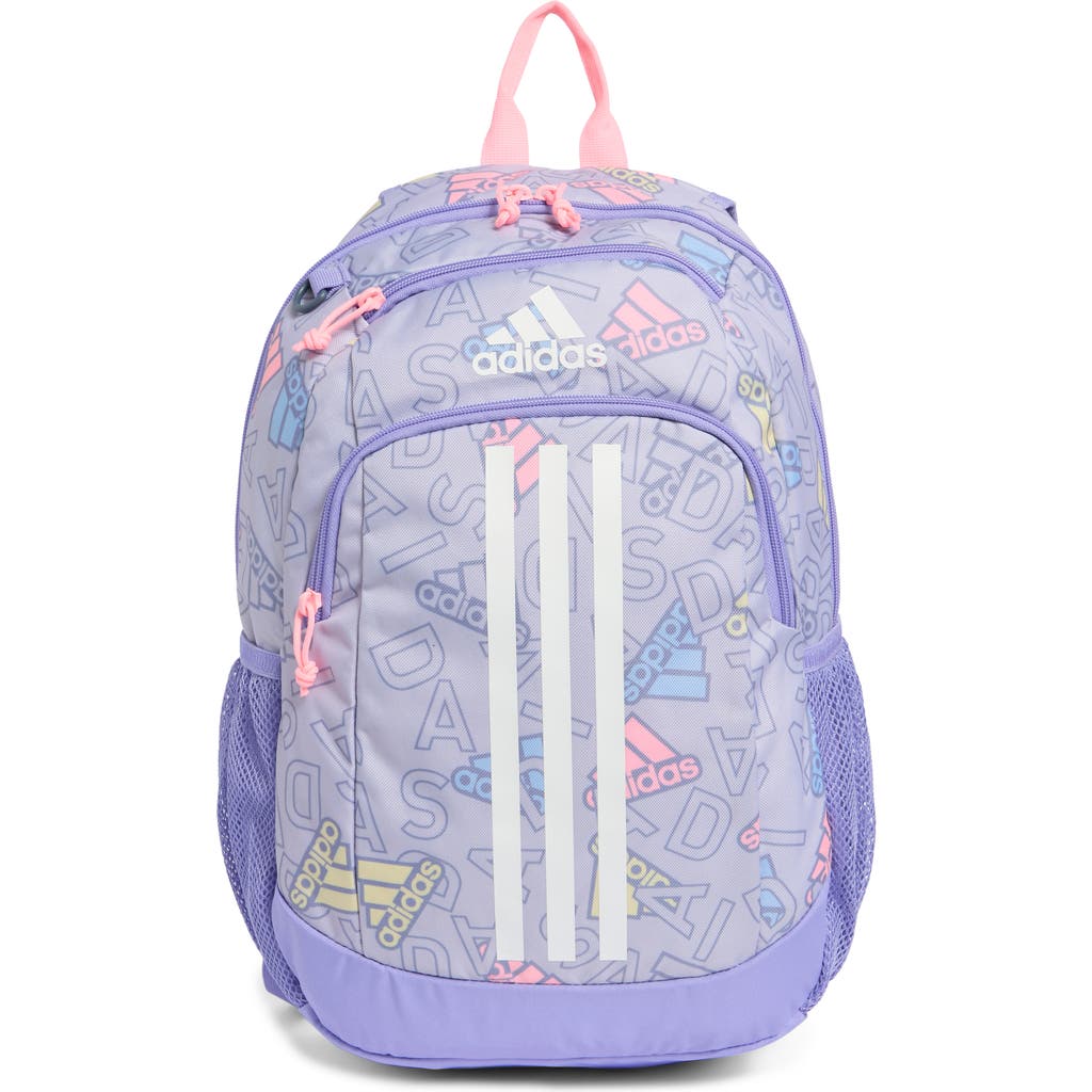 Shop Adidas Originals Adidas Kids' Young Bts Creator 2 Backpack In Silver Violet/purple/pink