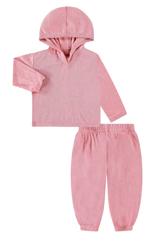 Paigelauren Overdye Hoodie & Pants Set In Pink