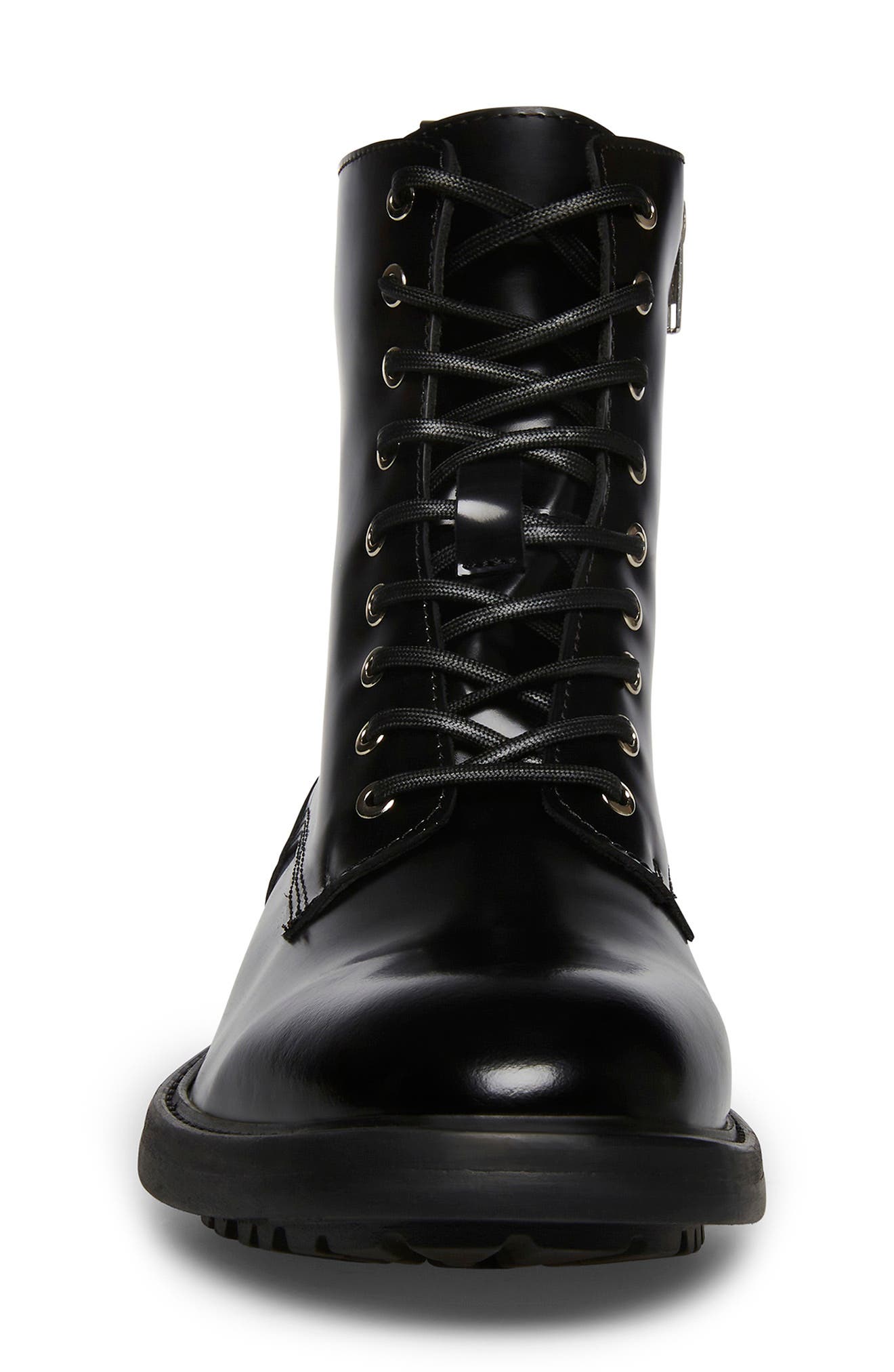 steve madden black lace up boots