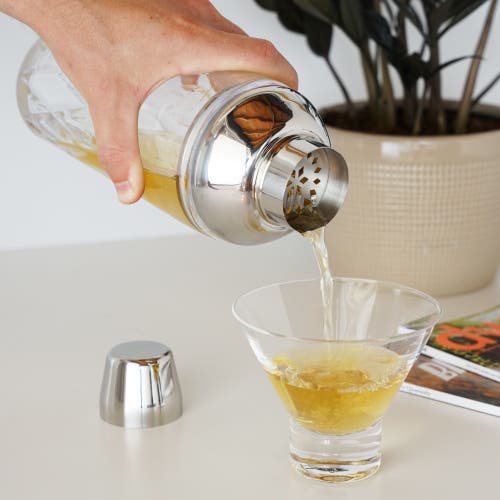 Viski Admiral Crystal Cocktail Shaker In Clear