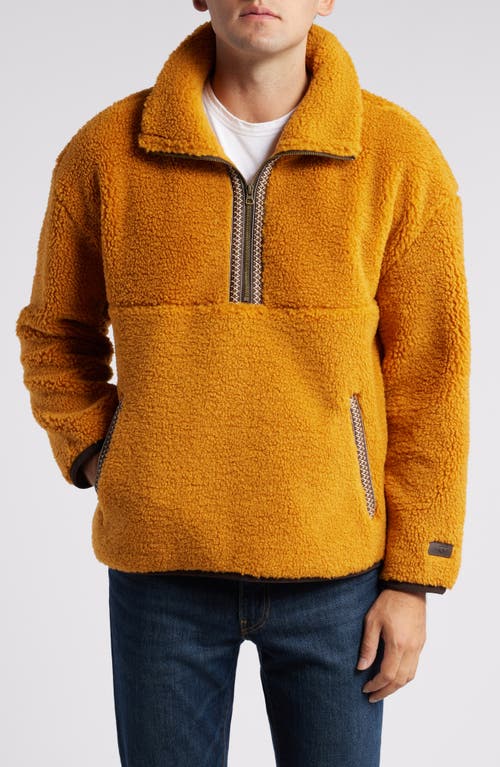 Ugg(r) Uggbraid Half Zip Fleece Pullover In Amber Glass