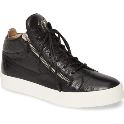 Giuseppe Zanotti Mid-Top Sneaker, Black