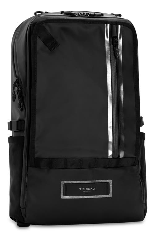 Especial Scope Expandable Black Backpack in Jet Black