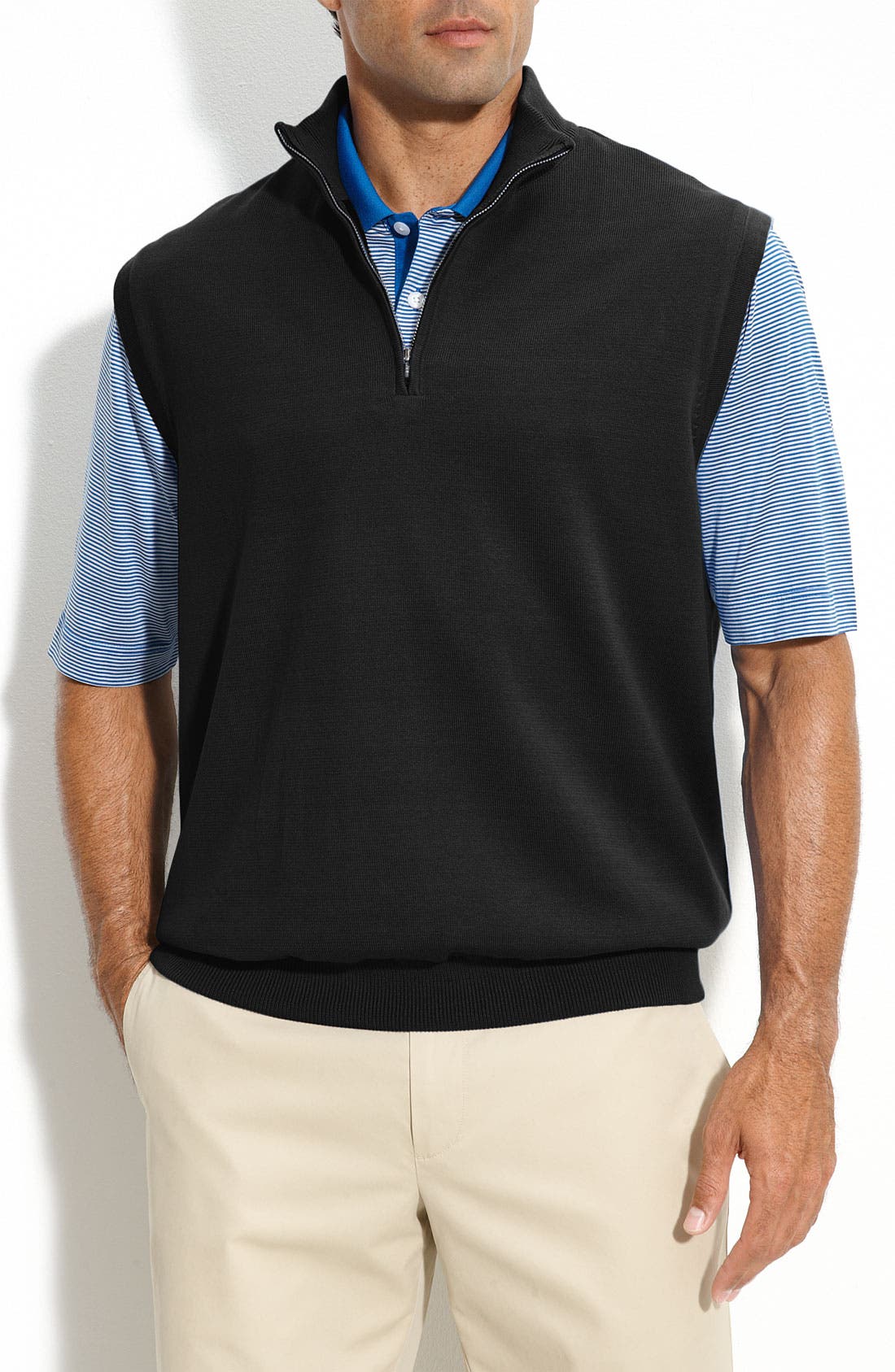 Cutter & Buck 'Sandpoint' Half Zip Golf Vest Nordstrom