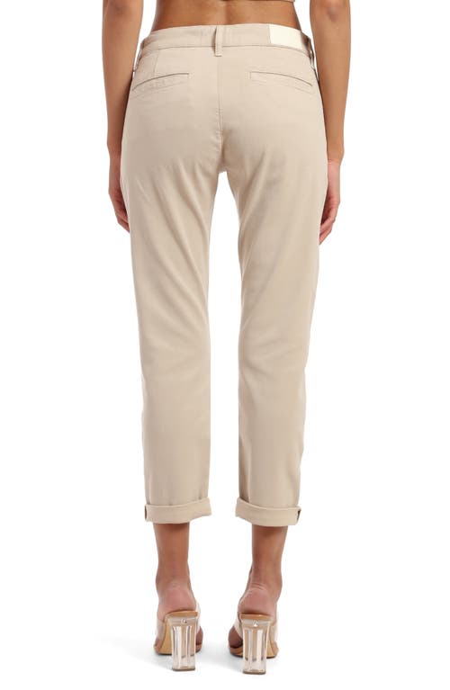 Mavi Jeans Brooke Cuff Stretch Twill Ankle Pants In Silver Grey
