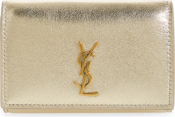 YSL Metallic Leather Card Case
