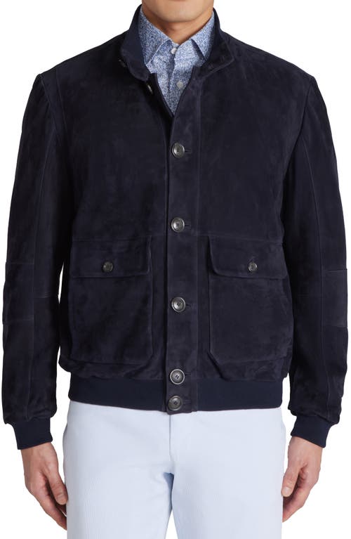 Jack Victor Leon Bomber Jacket in Navy at Nordstrom, Size Xx-Large