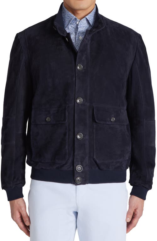 Leon Bomber Jacket in Navy