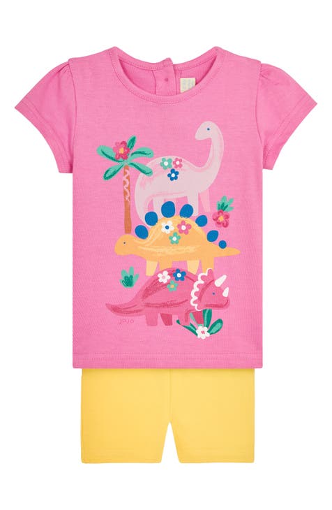 Dino Friends Graphic T-Shirt & Shorts Set (Baby)