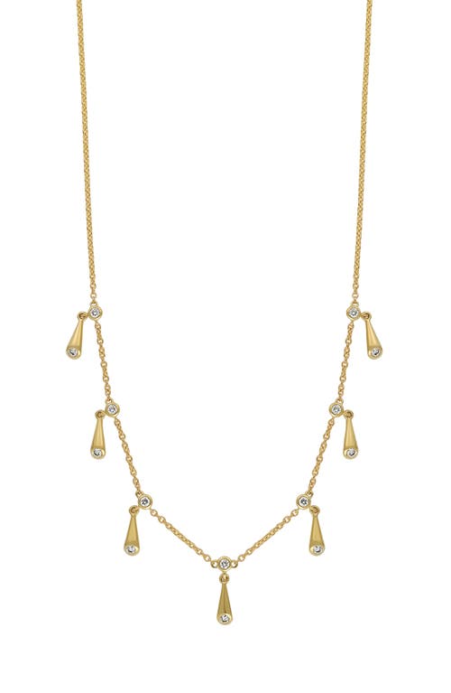 Aviva Diamond Shaky Necklace in 18K Yellow Gold