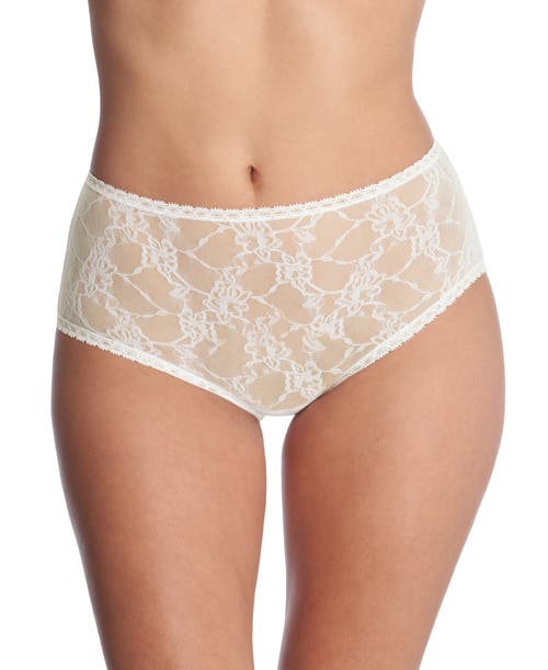 Bliss Allure Lace One Size Full Brief in Ivory