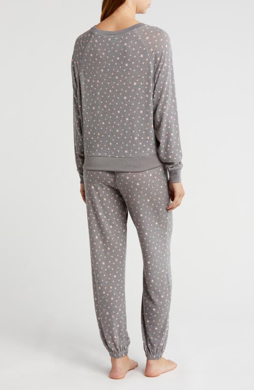 Shop Honeydew Star Seeker Brushed Jersey Pajamas In Ash Stars