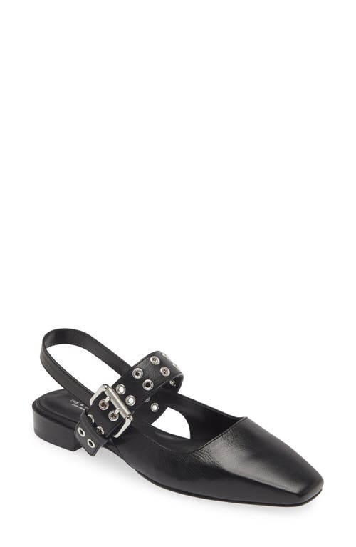 rag & bone Astra Slingback Flat Black at Nordstrom,