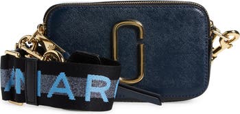 Marc Jacobs Logo Strap Snapshot Small Camera Bag Blue Sea/multi