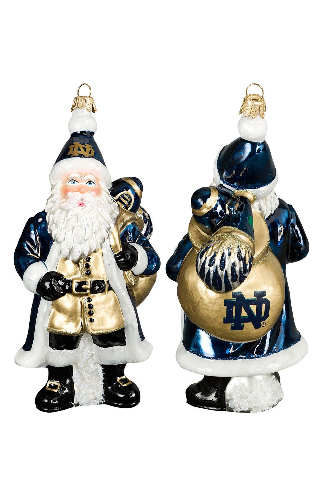 Joy to the World Collectibles 'Collegiate Santa Notre Dame' Ornament