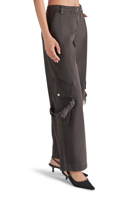 Shop Steve Madden Eos Cargo Pants In Black