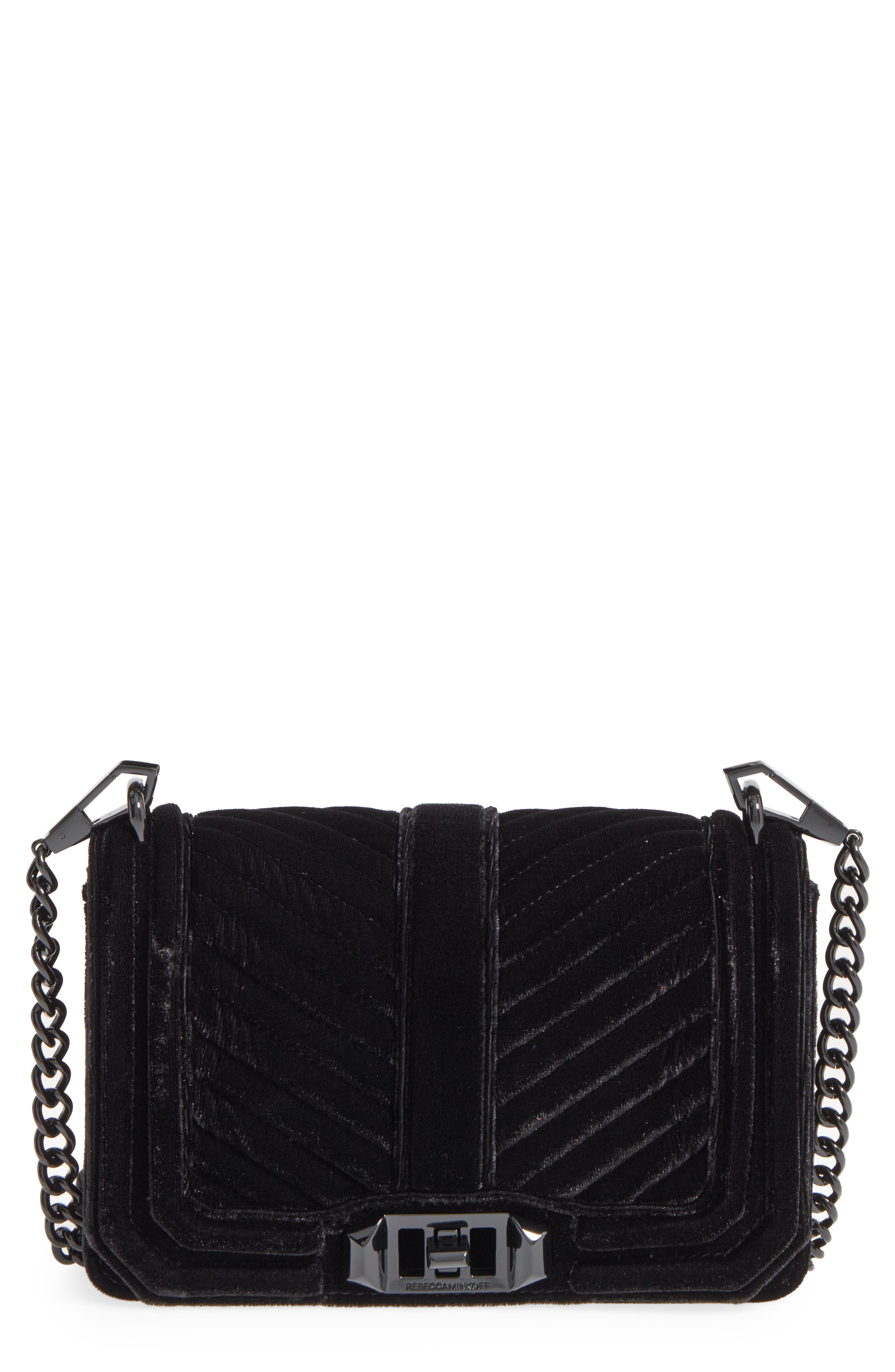 Rebecca Minkoff Small Love Quilted Velvet Crossbody Bag Nordstrom