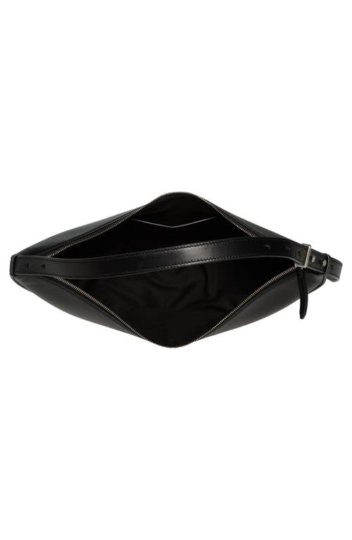 Proenza Schouler Slide Paneled Leather Shoulder Bag In Black