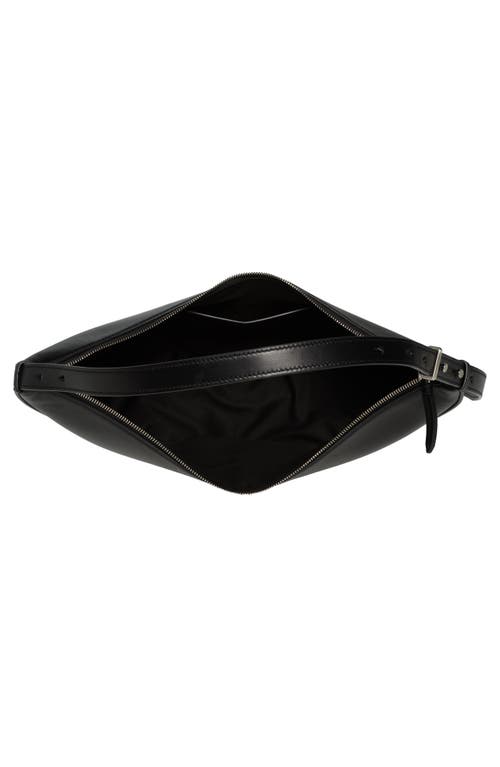 Shop Proenza Schouler Slide Leather Hobo Bag In Black