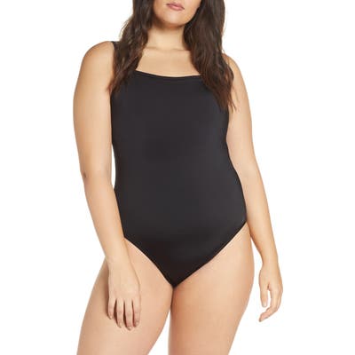Madewell Second Wave Straight One-Piece Swimsuit, Black