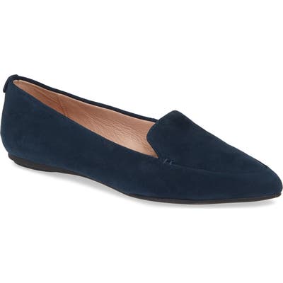 Taryn Rose Faye Pointy Toe Loafer, Blue