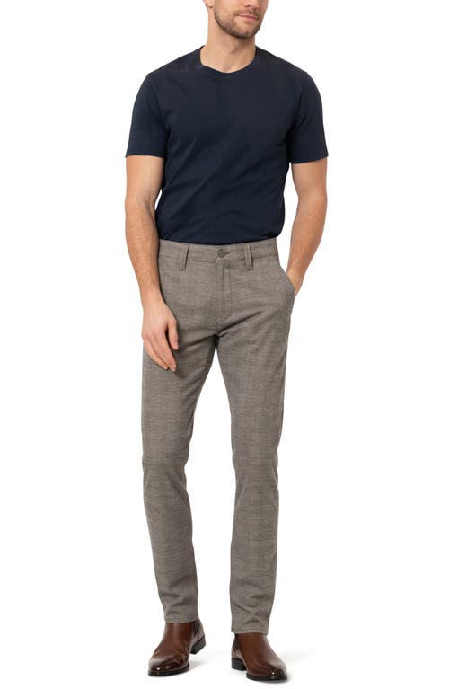 Shop 34 Heritage Verona Straight Leg Chino Pants In Taupe Elite Check