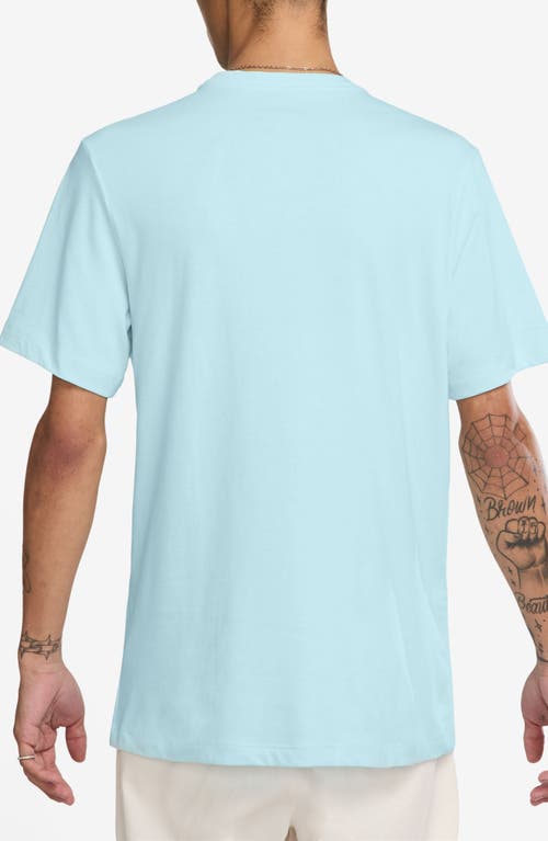 Shop Nike Sportswear Club Crew Neck T-shirt In Glacier Blue